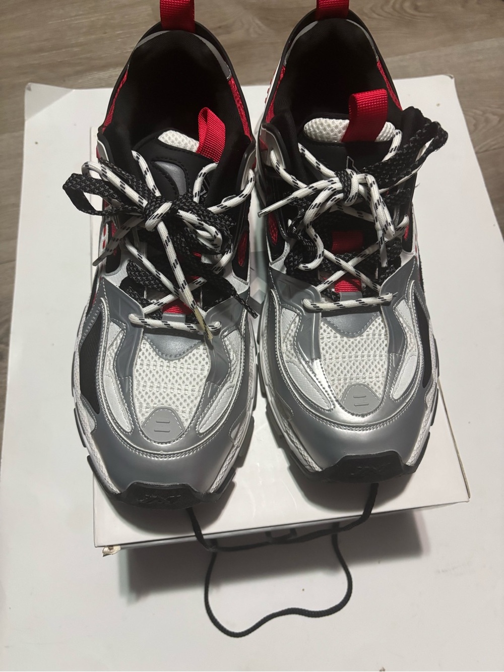 Size 13 - Javi Emerge / Red-White-Silver-Black / EMERGE RED